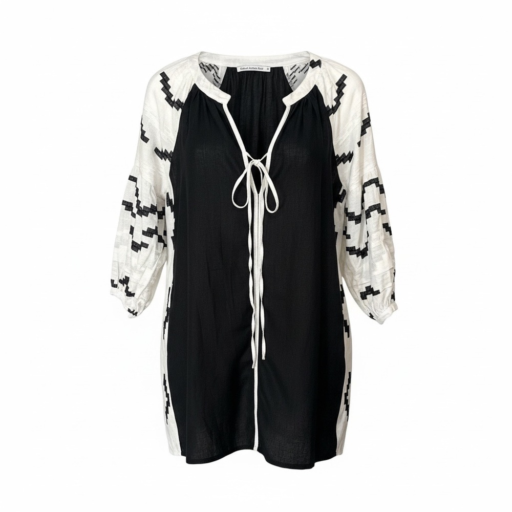 Greek Archaic Kori Linen Dress Medium
